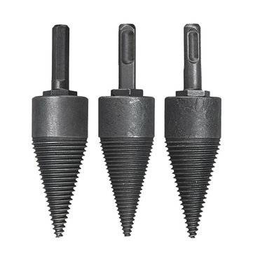 32mm Household Splitter Drill Bit L140mm Square Round Hex Shank Steel Kindling Firew... (SIZE: #001)