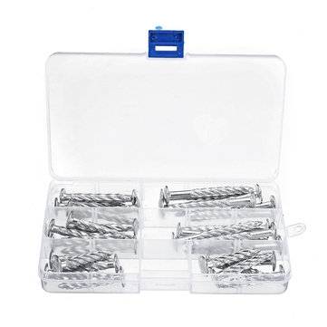 32Pcs Galvanized Threaded Nail Expansion Screw Nails Door Frame and Safety Speed Bump Fixing Pull Bu