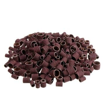 338pcs 1/4 3/8 1/2 Inch Sanding Drum Sleeves Sandpaper Ring Set for 3.175mm Shank Rotary Tool