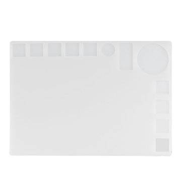 35x25cm Transparent Heat Resistant Silicone Pad Desk Mat Maintenance Platform