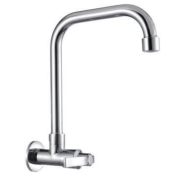 360 Degree Rotation Single Cold Faucet Brass Kitchen Sink Faucet