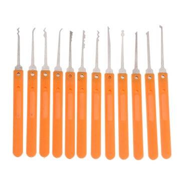36Pcs Transparent Lock Pick Leather Bag Lock Repair Lock Tool Gasket Set
