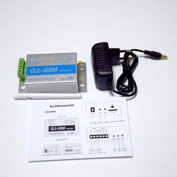 CL2-GSM GSM SMS Remote Controller Smart Remote Control Switch Module 2 Way Relay Output for GSM Gate