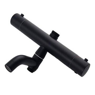 Copper Black Thermostatic Faucet Shower  Electric Water Heater Thermostatic Valve ... (COLOR: BLACK)