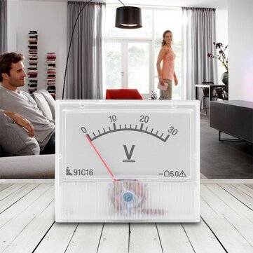 FROZEN TRAVEL Professional 0-30V DC Analog Volt Voltage Panel Meter Voltmeter Gauge With Class 2.5 A