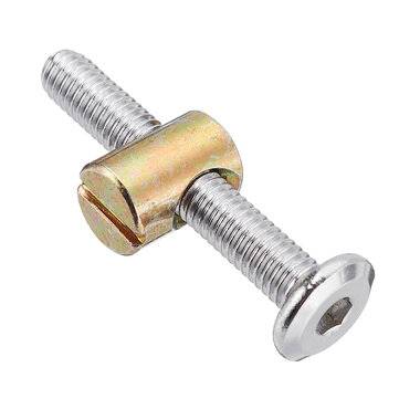 M6/M8 Stainless Steel Crib Screws Hardware Replacement Kit Hexagon Sock... (SIZE: M6X40MMZINCPLATED)