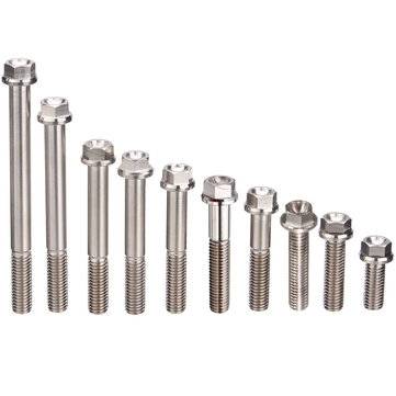 M8 Titanium Alloy Flange Hex Head Bolt Cap Screw 20 30 35 40 45 50 55 60 75 90mm (DIAMETER: 35MM)