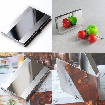 Men Business Bank Stainless Credit ID Card Case Holder Box Book Wallet Folder Dispencer Pocket