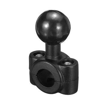 Mini Rail Base with 1" Ball For Motorcycle 0.35" to 0.61" Diameter Handlebar Mount