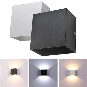 Modern 12W COB LED Up Down Wall Lamp Waterproof IP65 for Out... (COLOR.: SILVER | LIGHT: WHITELIGHT)