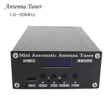 New ATU100 Automatic Antenna Tuner 100W 1.8-30MHz With Battery Inside Assembled For 5-100W Shortwave