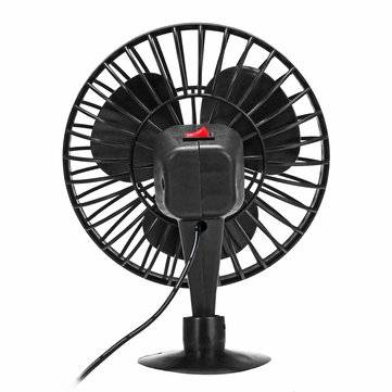 Portable 12V DC Electric Oscillating Car Cooler Fan Clip Switch Outdoor Camping