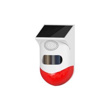 Tuya Smart WiFi Outdoor Solar Alarm Remote APP Infrared Alarm For Smart Home
