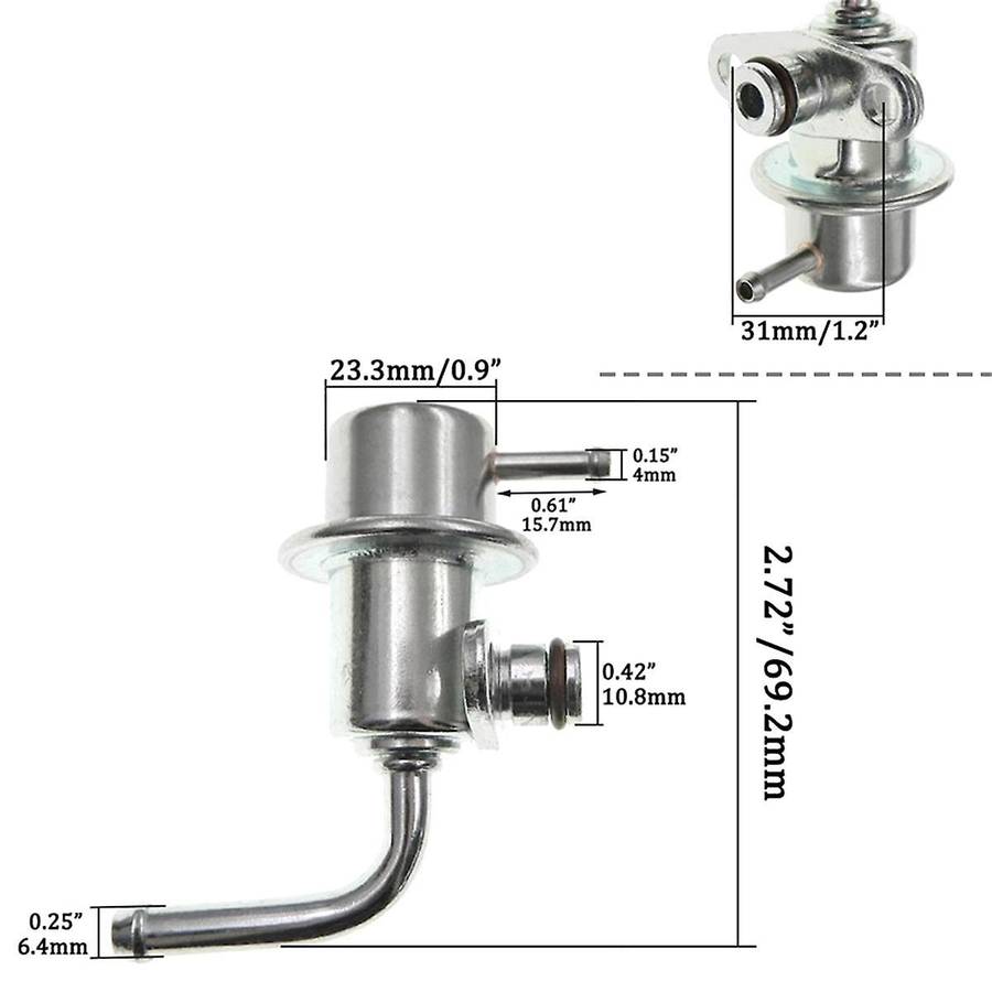 22670-41B00 5G1284 Fuel Pressure Regulator for 200SX Sentra 1.6L 1.8L 1995-1998-2020 GA16DE 158-091