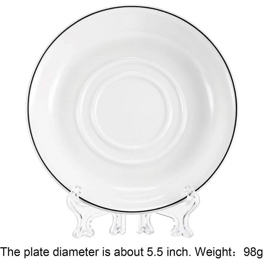 24 Pieces Plastic Easel Plate Display Stands Holders Picture Easel At Weddings, Home Decoration (Cl