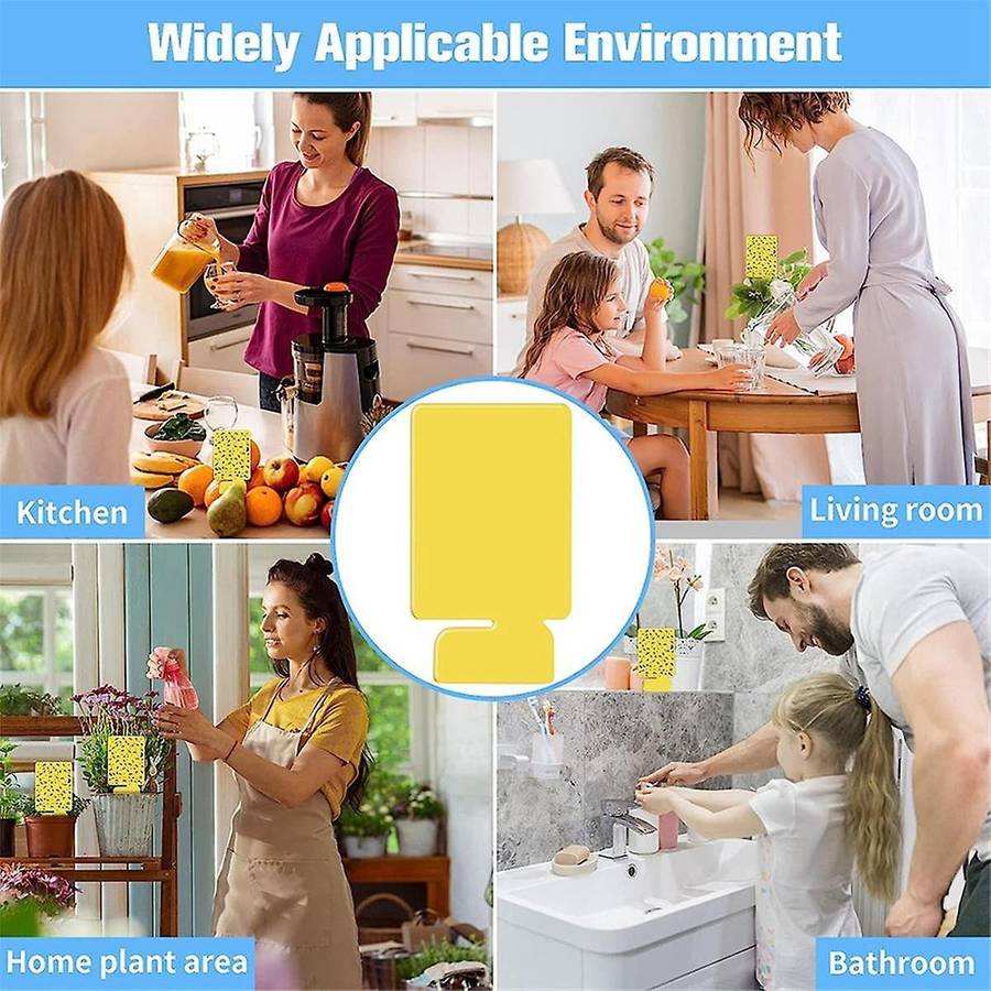 24pcs Indoor Plug-in Fly Trap Refill Glue Cards, Non- Flying Insect Catcher, Double-sided Sticky Tr