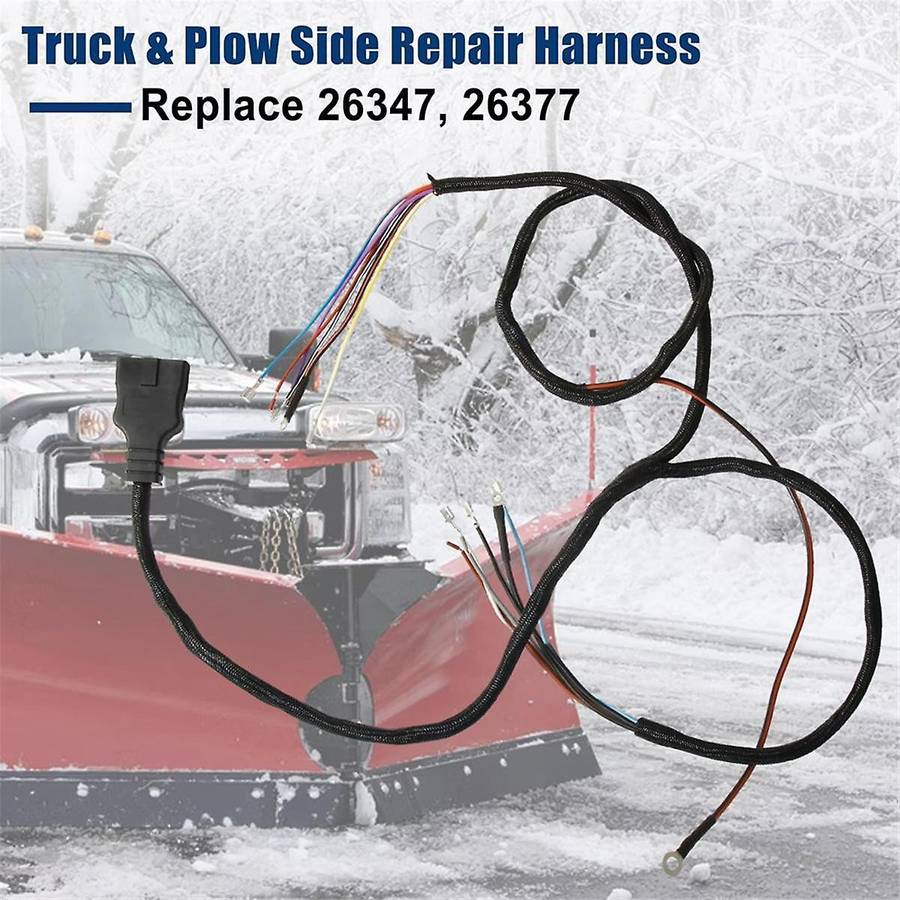 26347 26377 11 Pin Plow Side Light Wiring Harness 3 Plug for Western SnowEx Plows Snow Plows