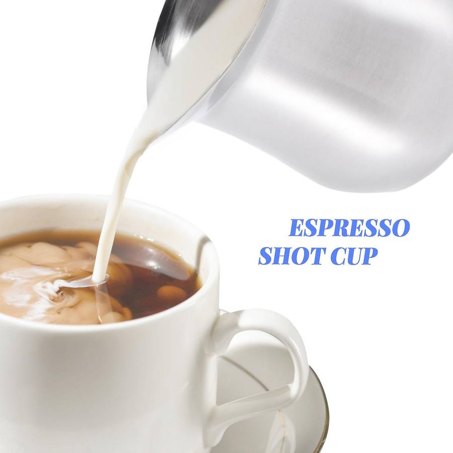 2pack 3oz Stainless Steel Bell Creamer Espresso Shot Frothing Pitcher Cup Latte Art Espresso Measur