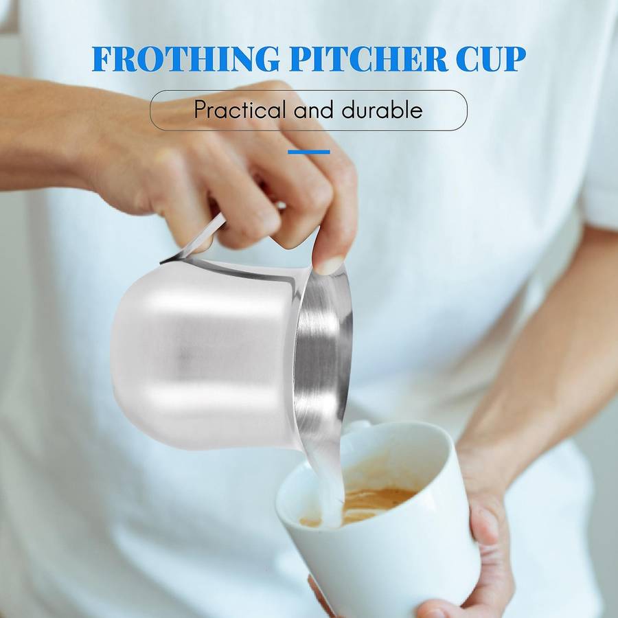 2pack 3oz Stainless Steel Bell Creamer Espresso Shot Frothing Pitcher Cup Latte Art Espresso Measur