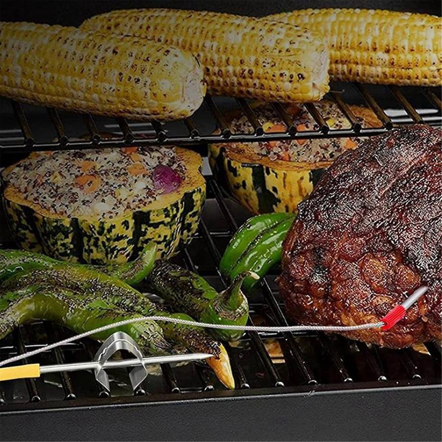 2-Pack Meat Probe for ,, Wood Pellet Grill,with Probe Grommet and Temperature Probe Clip