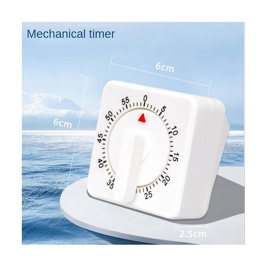 2-pack Square 60 Mechanical Kitchen Timer,chef Cooking Timer Clock with Loud Alarm