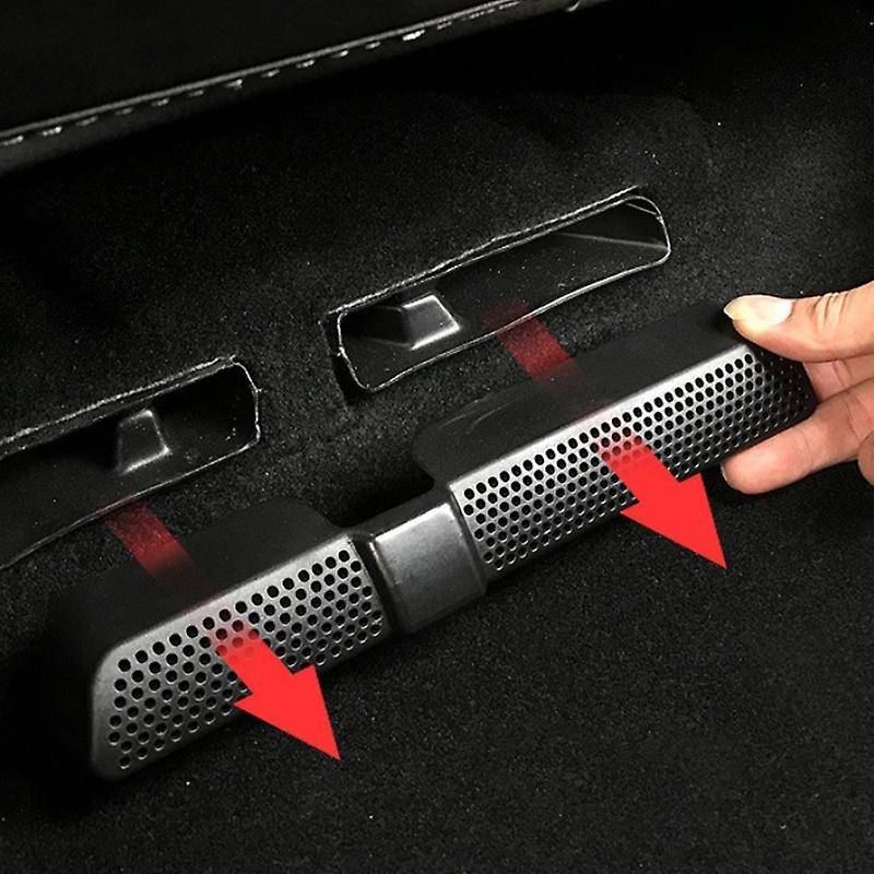 2PC Car Air Outlet Cover for 2016-2018 Back Seat Under Car Rear Seat Air Conditioning Vent Cover