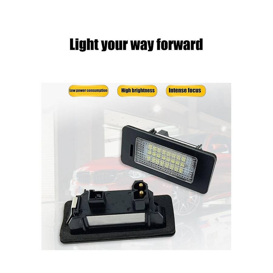 2Pcs 12V Car Rear LED License Number Plate Light 63267193293 63267165646 for E39 E82 E88 E90