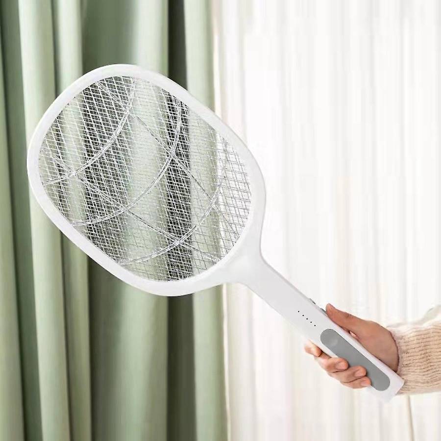2PCS Bug Zapper Racket Mosquito with Super-Bright LED Light to Zap USB Rechargeable Electric Fly Swa