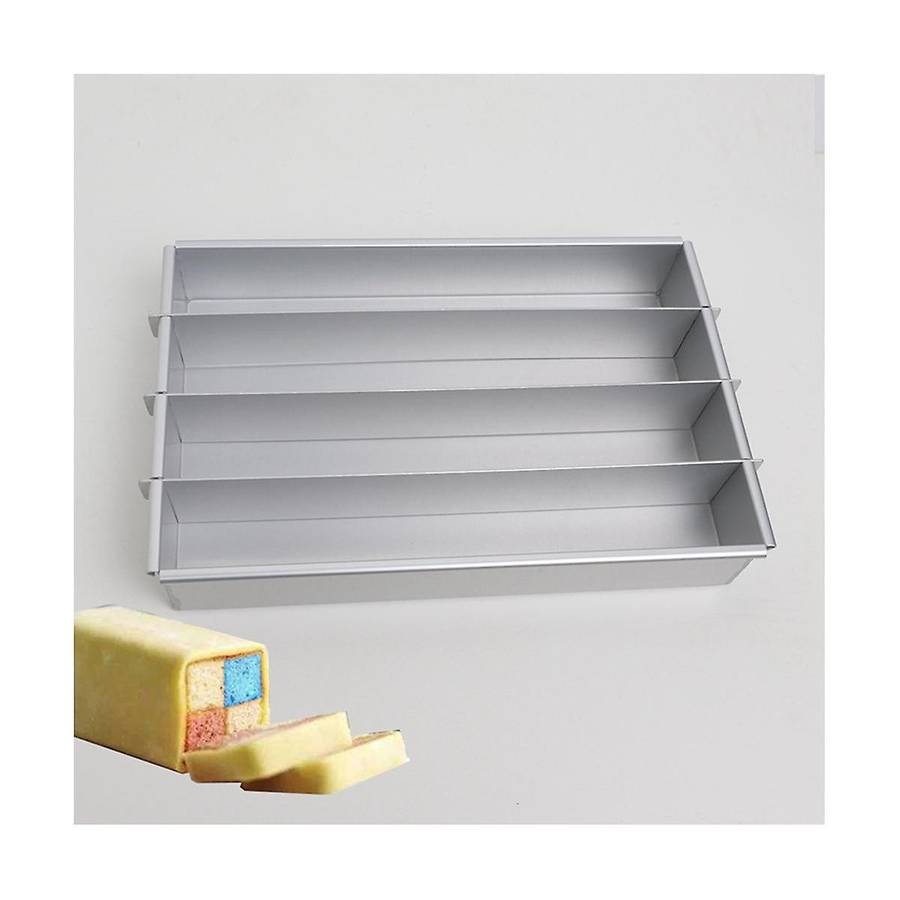 2pcs Cake Mold Box Cutting Strip Mold Cooling Plate Aluminum Alloy Slitter Snowflake Cake Split Case