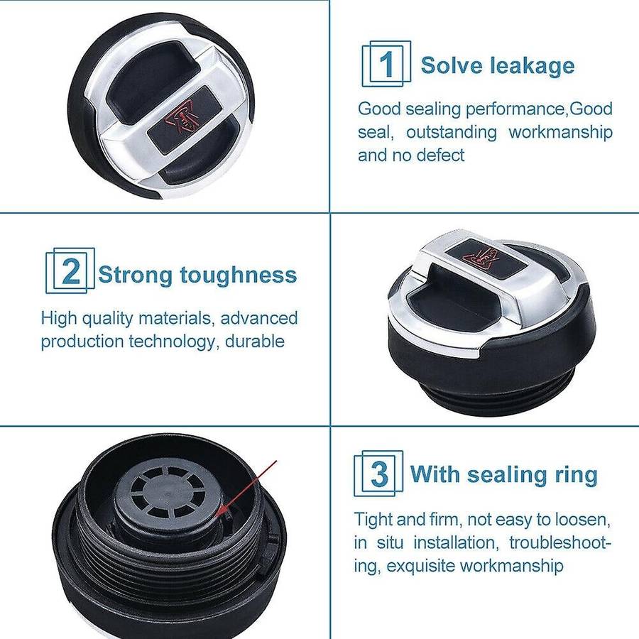 2Pcs Car Coolant Oil Expansion Tank Cap Cover for Cc -R8 420121321 420103485B