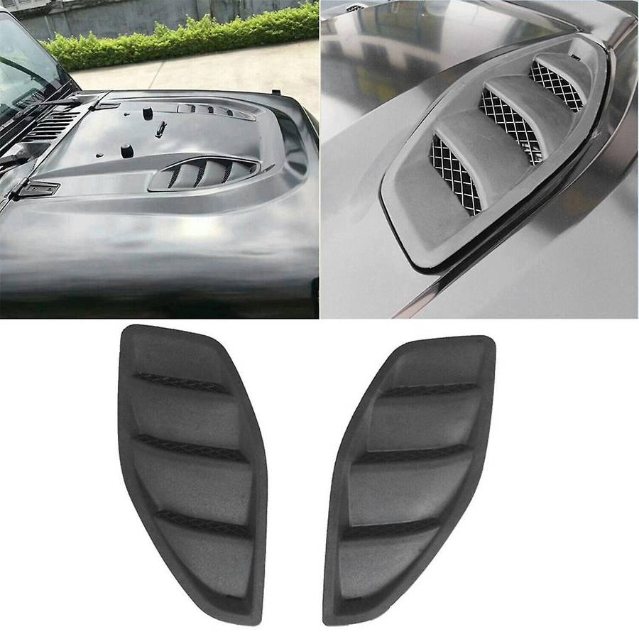 2PCS Car Hood Outlet Trim Cover for Wrangler JK 10Th Anniversary 2007-2017
