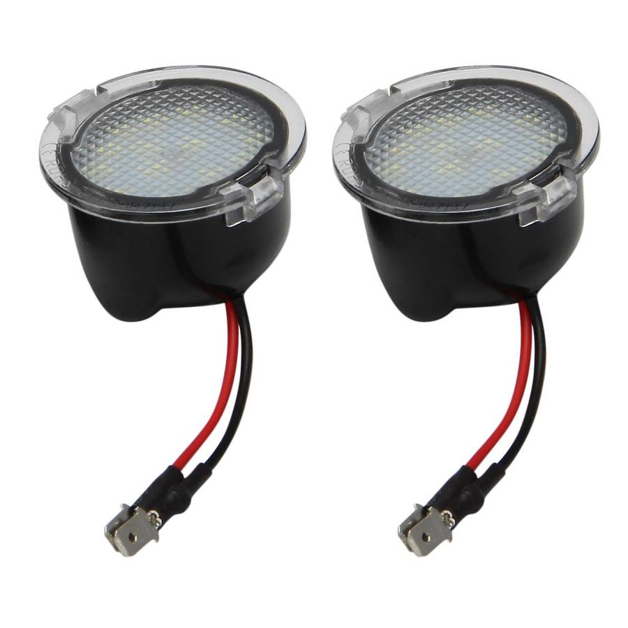 2Pcs Car LED Under Mirror Light 1604303136 for Edge Mondeo Explorer Taurus Ranch