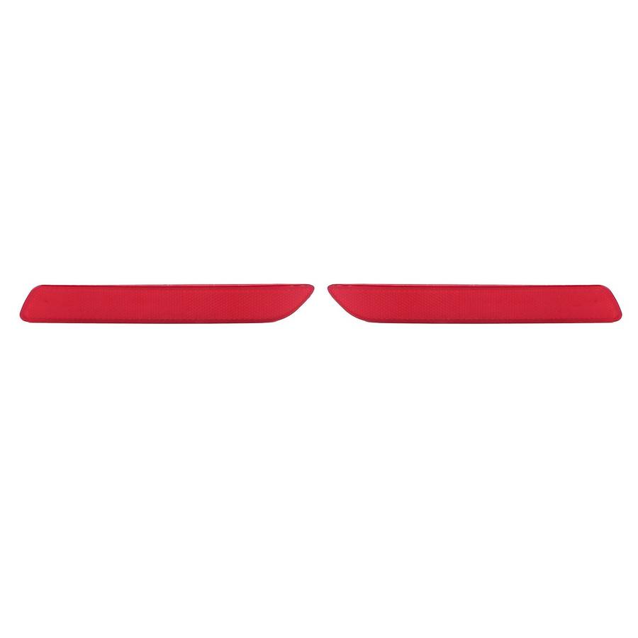 2Pcs Car Red Rear Bumper Reflector Lamps Cover for -V 2010-2011 Car Rear Bumper Light Reflectors