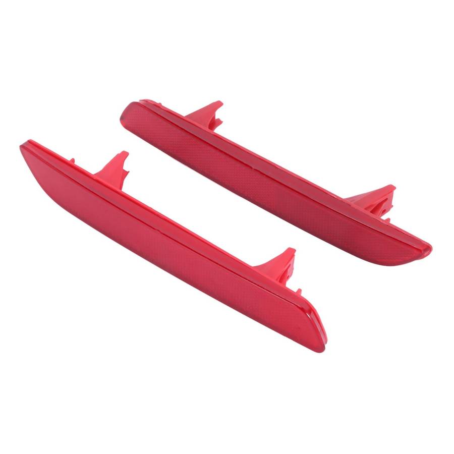 2Pcs Car Red Rear Bumper Reflector Lamps Cover for -V 2010-2011 Car Rear Bumper Light Reflectors