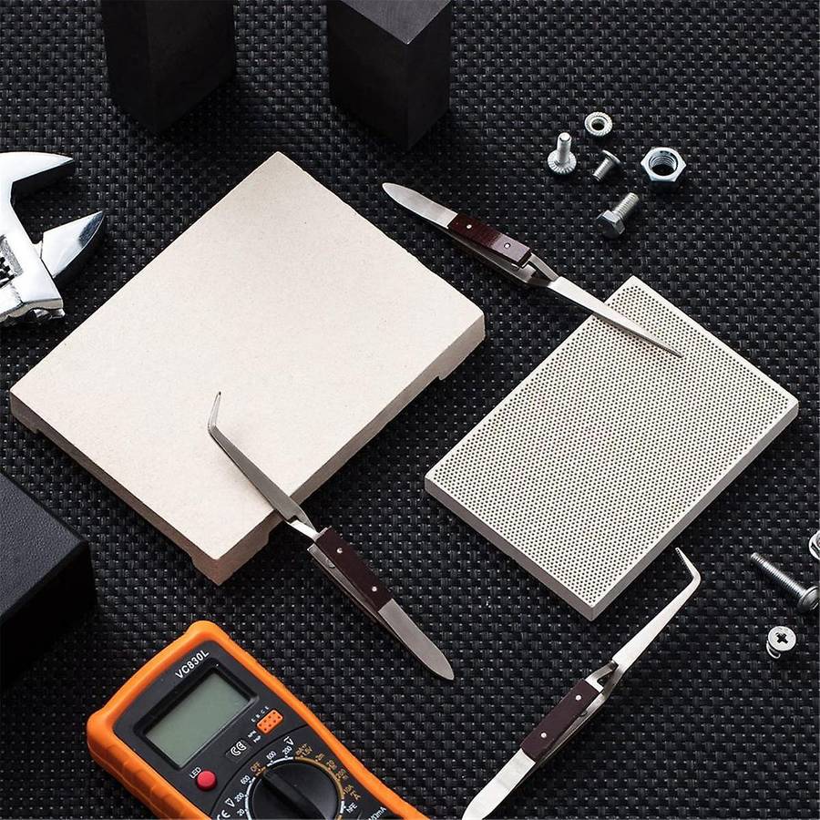 2pcs Ceramic Honeycomb Soldering Board Jewelry Soldering Block Welding Jewellers Heat Proof Solderi