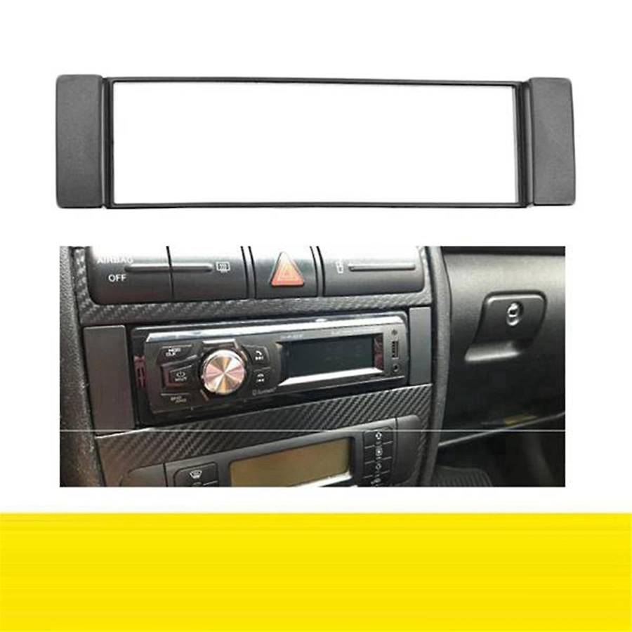 2Pcs Fascia 1 Din Frame for A3 8L A6 4B Seat Toledo Scudo Stereo Facia Plate Dash CD Trim Radio Cove