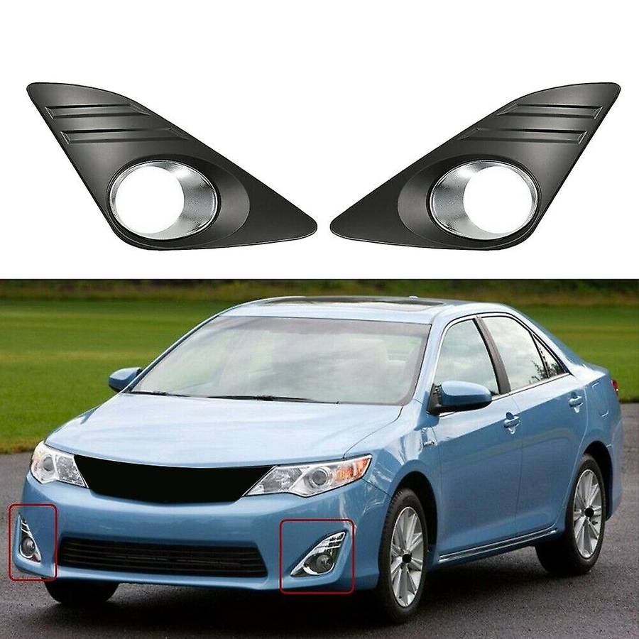 2Pcs Front Fog Light Grille Lamp Cover for 2012-2014