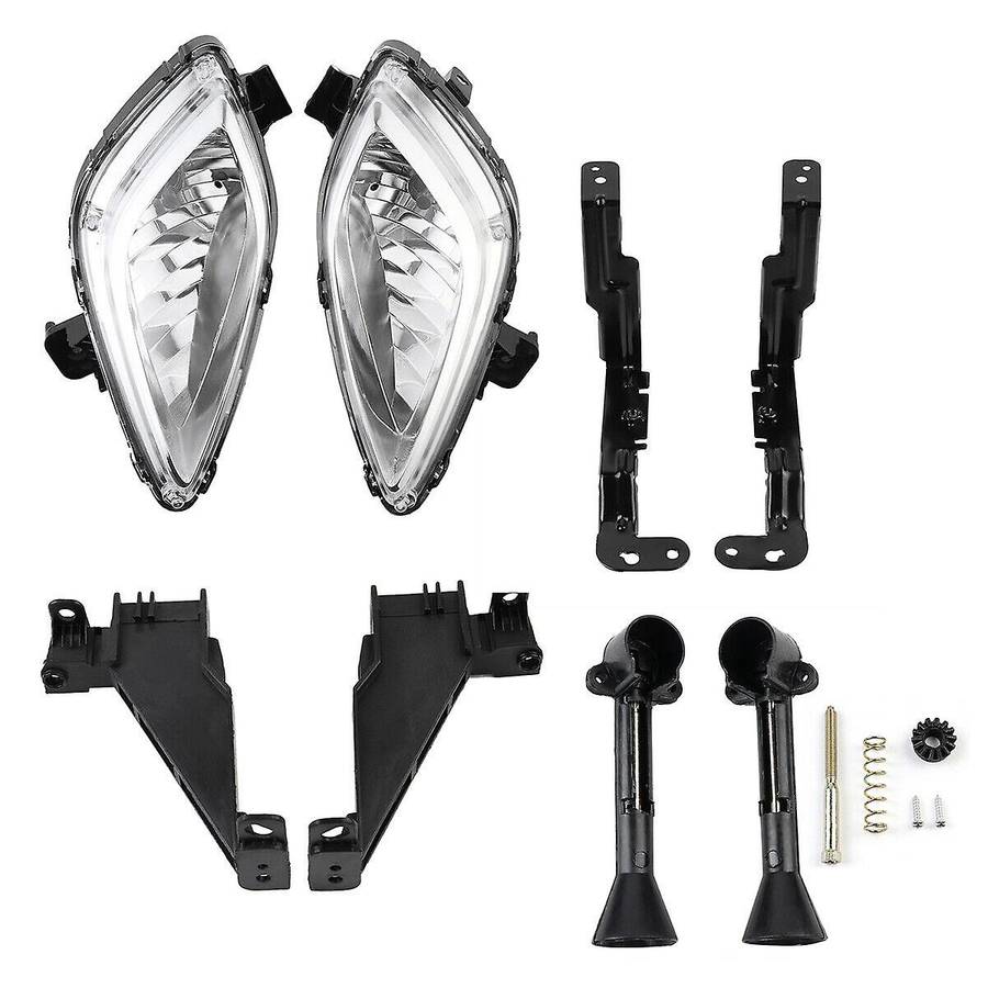 2X Clear Front Bumper Fog Light with 881 Bulbs for 2011 2012 2013