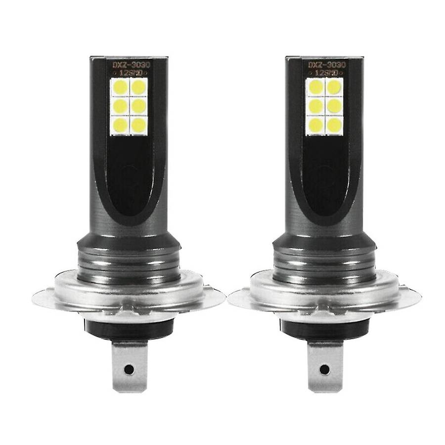 2X H7 LED Headlight Fog Light Kit 50W 14000Lm Car Bubble 6000K Driving DRL Lamp