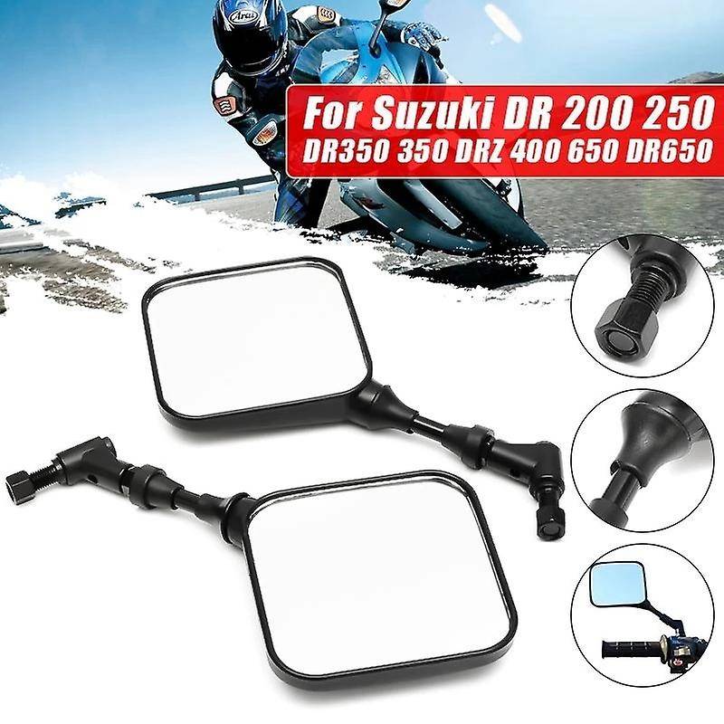 2X Motorcycle Rear View Mirror Side Mirrors for 200 250 DR350 350 DRZ 400 650 DR650
