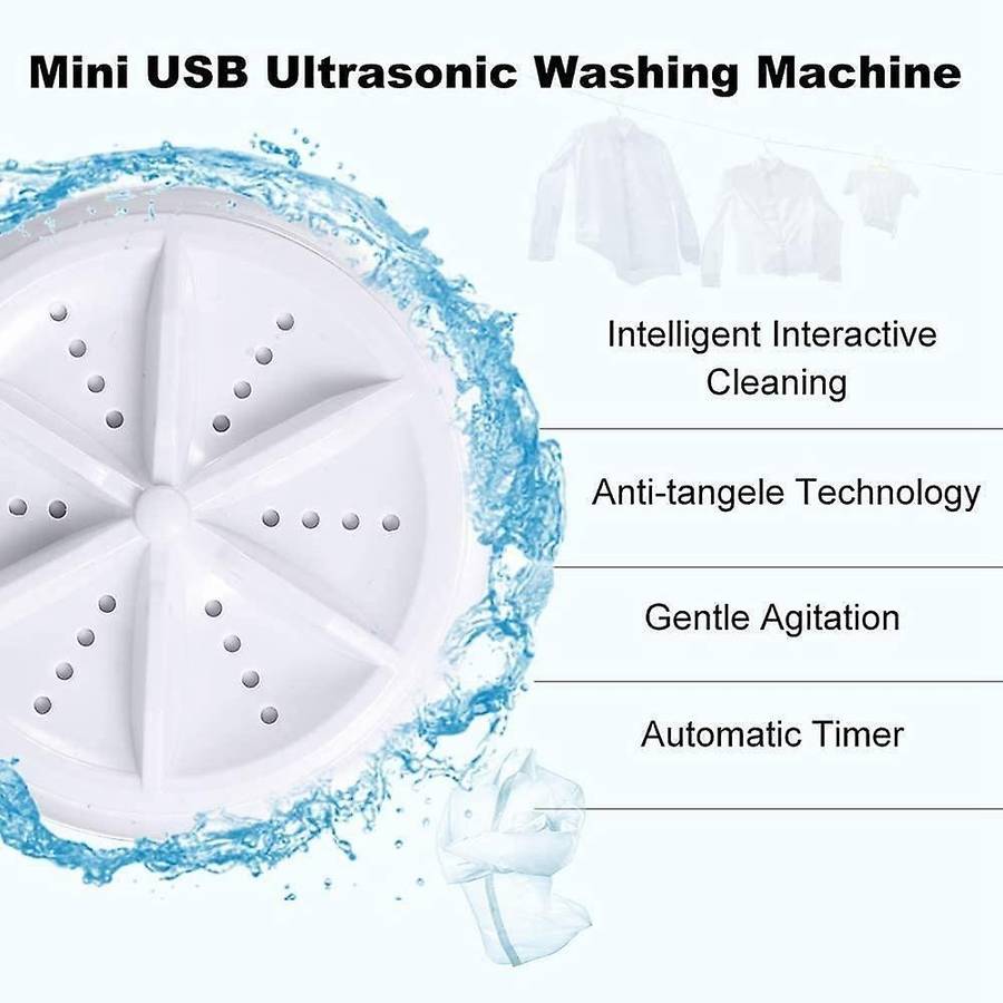 3 in 1 Mini Washing Machine Portable Ultrasonic Dishwasher with USB Powered for Personal Laundry Cam