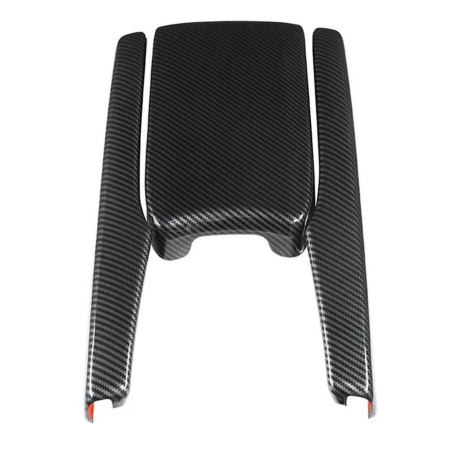 3 Pcs Car Abs Carbon Fiber Central Armrest Box Panel Cover for 2016- 2021 Accessories Interior Parts