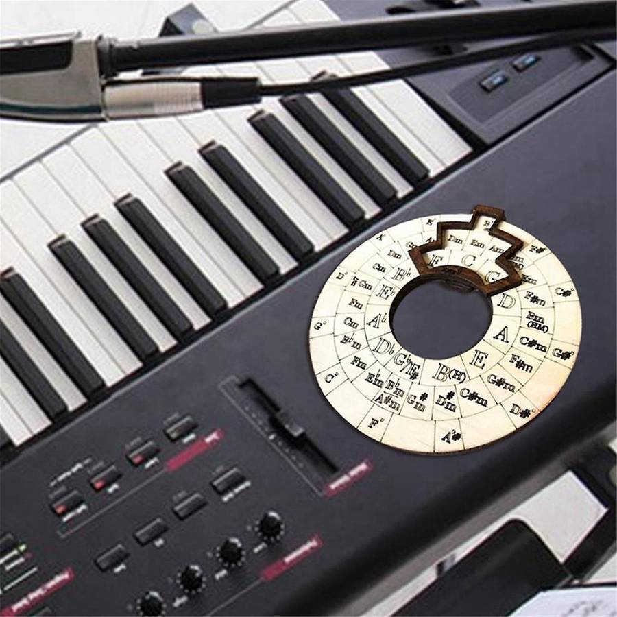 3 PCS Wooden Melody Tool, Melody Music Wheel, Circle of Fifths Wheel Guitar Learning Tool, Circle Wo