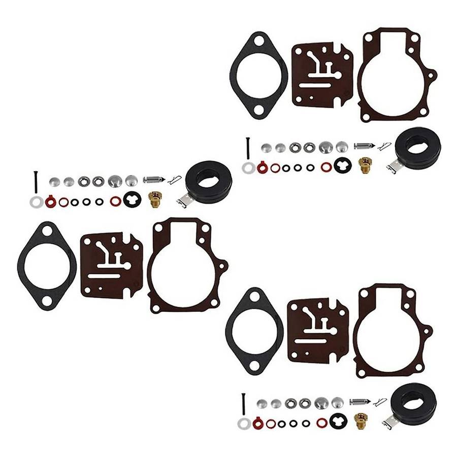 3 X Carburetor Rebuild Repair Kit and Float Fit for Evinrude 396701 65 70 75