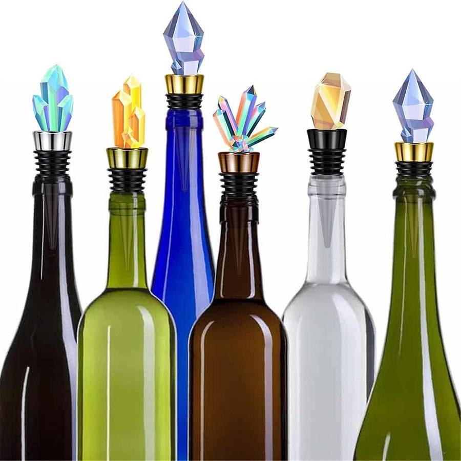 30 Pieces Blank Bottle Stopper with Threaded Post Metal Wine Stopper Inserts Set Hardware for Wood T