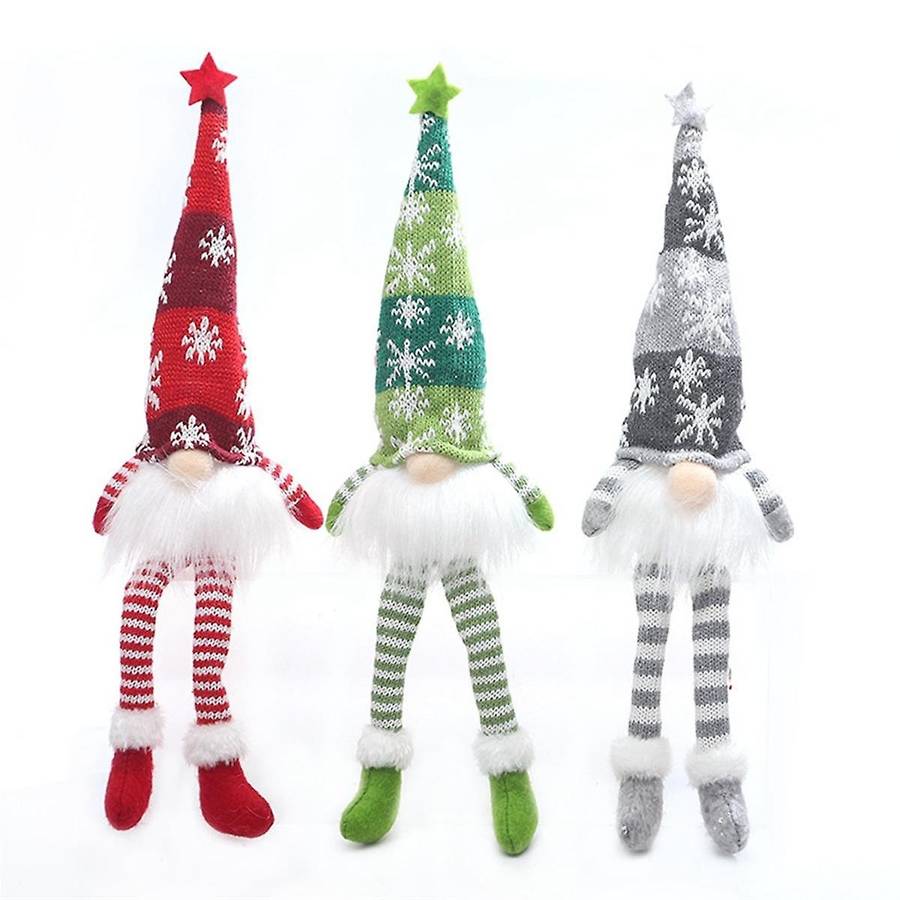 35cm Glowing Gnome Christmas Decor Faceless Doll Night Light Home Navidad Natal 2024 New Year Childr