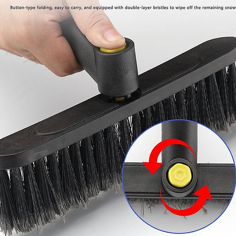 35Inch Extendable Car Snow Brush with Squeegee and Ice Scraper Tool Shove for Auto SUV Truck Windshi