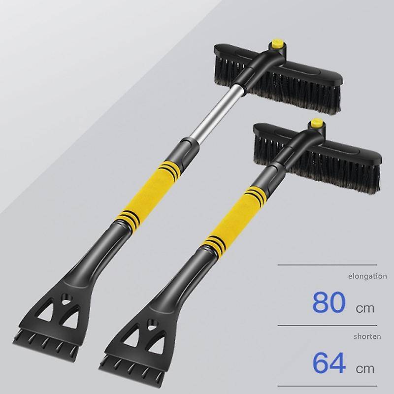 35Inch Extendable Car Snow Brush with Squeegee and Ice Scraper Tool Shove for Auto SUV Truck Windshi