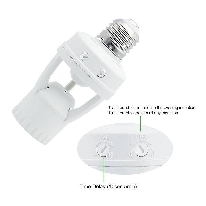360 Degrees Pir Human Induction Motion Sensor Led Night Lamp Socket Ac110v-220v Delay Time Adjustab