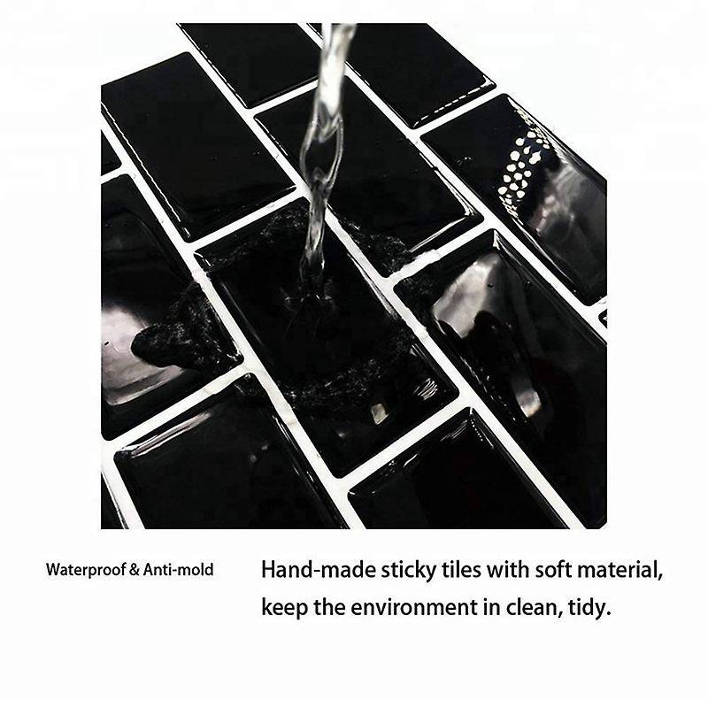 3D Wall Stickers Brick Wallpaper Tile Compatible Kitchen Bathroom Backsplash Aunty-Tile Home Decorat